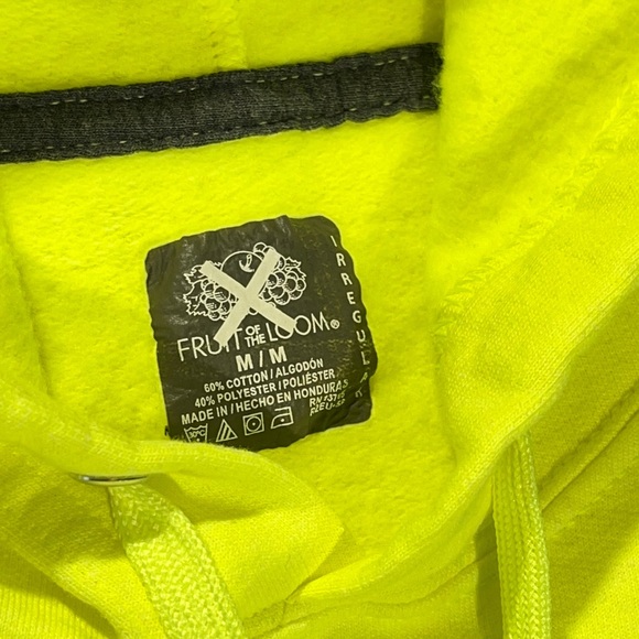 Fruit of the Loom Yellow Hoodie - Picture 3 of 9